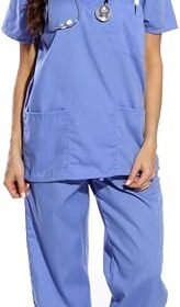 Just Love Women's Six Pocket Medical Scrubs Set (V-Neck with Cargo Pant)